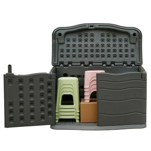Hmtpc Outdoor Plastic Storage Box Large Waterproof Rectangle <b>Bin</b> For Home Garden Use - Product Image 1