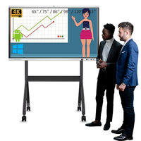 Tableau blanc interactif AI 4K UHD pour l'éducation/le bureau avec NFC/caméra de suivi facial – Tableaux numériques interactifs 4K pour l'école en promotion
