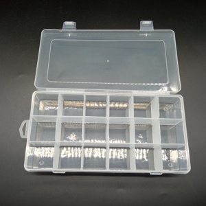 <span class=keywords><strong>18</strong></span> ızgara bölmeli şeffaf şeffaf plastik saklama kabı organizatör çıkarılabilir ayırma