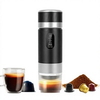 Machine à expresso portable 20 bars, cafetière à capsules, rechargeable par USB, mini-cafetière pour les voyages, l'extérieur et le bureau