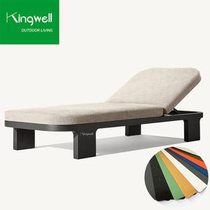 Meubles <span class=keywords><strong>de</strong></span> plage en aluminium portables <span class=keywords><strong>haut</strong></span> <span class=keywords><strong>de</strong></span> <span class=keywords><strong>gamme</strong></span> pour piscine <span class=keywords><strong>soleil</strong></span> <span class=keywords><strong>bain</strong></span> cour extérieur hôtel Villa chaise longue en métal Durable - Product Image 2