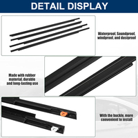Joint d'étanchéité de fenêtre de voiture, garniture de moulage, bande d'étanchéité compatible avec Toyota Prius 2003-2009