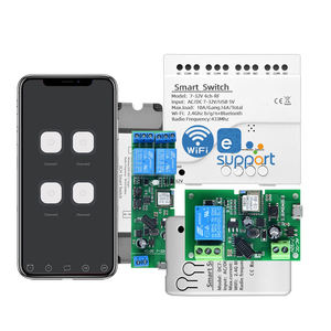 EV-TDQ EWelink 4 CH WiFi Smart Switch 10A WiFi+BLE Dual-Mode Circuit Breaker APP/Voice <b>Control</b> Work with Alex Google Home - Product Image 1