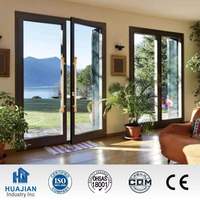 Fenêtres à battants coulissantes en aluminium de haute qualité, modernes, certifiées Energy Star, résistantes au vent, avec double vitrage et protection contre les insectes