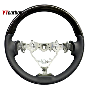 Volante de Cuero y Madera con Diseño Vintage Personalizado para <span class=keywords><strong>Laguna</strong></span> MK3 07+ GT RS, Accesorios Interiores para Auto, YTcarbon - Product Image 1