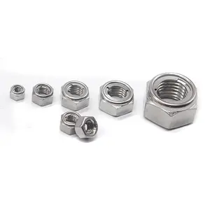 ANSI/ASME B18.16.6 stainless steel 304 DIN980M GB6184 GB6185 non-slip mengunci sendiri semua logam hex lock nut