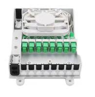 Boîte à bornes à fibre optique à 8 cœurs FTTH BOX F226 pour répartiteur PLC 1X8 blanc