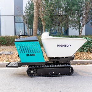 Multifunctional Mini All-Terrain 500KG <b>Track</b> Dumper 1.2Ton Load Capacity Wheelbarrow Power PLC <b>Pump</b> Concrete Buggy - Product Image 5