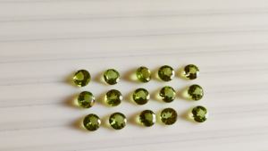 Vente en gros de 2mm de péridot naturel à facettes pierres précieuses en vrac vert affaire en vrac pour la fabrication de bijoux fabricant et grossiste - Product Image 4