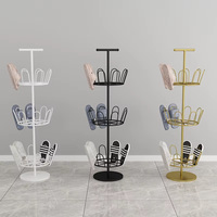 Présentoir à chaussures vertical rotatif multi-niveaux, vente directe d'usine, idéal pour les boutiques de détail