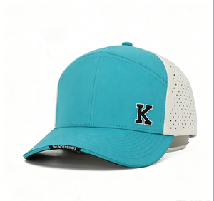 Gorra Deportiva de 7 Paneles para Hombre, Personalizada al por Mayor, de Alta Calidad, con Logotipo Bordado, Decoración con Botones, Ajustable, Perforada con Láser - Product Image 1