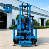 Foreuse de Puits d’Eau sur Chenilles 200m Machine de Forage avec Tiges et Trépans Assistance Technique Fourniture d’Usine