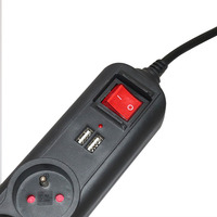 Prise de courant Shuko française avec USB