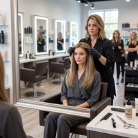Extensions de cheveux 100% Remy, peuvent être coiffées à la chaleur et colorées pour s'intégrer parfaitement aux cheveux naturels, sans nœuds, sans perte de cheveux.