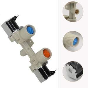 Vanne d'entrée d'eau W10906602, électrovanne électrique 110 V pour lave-linge et sèche-linge, installation facile, pièce en plastique - Product Image 1