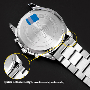 <span class=keywords><strong>Bracelet</strong></span> de montre en <span class=keywords><strong>acier</strong></span> inoxydable à trois maillons, argenté, à libération rapide, 18mm 20mm 22mm 24mm, pour <span class=keywords><strong>Seiko</strong></span> - Product Image 2