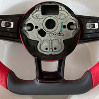 Accessoires Volkswagen VW, volant entièrement en cuir pour Polo Golf 6 GTD Jetta Tiguan Passat B7 B8 GTI GTI R GTD Golf7 Mk7