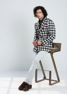 Último diseñador Oficina Vestido Blazer Ajuste regular Tallas grandes Opciones Un solo pecho Dos botones Manga Traje Muesca Solapa Impermeable - Product Image 5