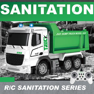 SINO <span class=keywords><strong>RC</strong></span> <span class=keywords><strong>camion</strong></span> à ordures avec une <span class=keywords><strong>poubelle</strong></span> éco-voiture jouets moulé sous pression 2.4GHz 1:12 échelle 11CH R/C <span class=keywords><strong>camion</strong></span> de recyclage avec lumière et musique - Product Image 5