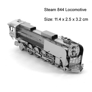 <span class=keywords><strong>Piececool</strong></span> Puzzles <span class=keywords><strong>3D</strong></span> en métal nickel noir pour adultes, kits de modèles de locomotives à vapeur DIY, décoration d'intérieur, cadeaux d'anniversaire originaux, tendance - Product Image 3