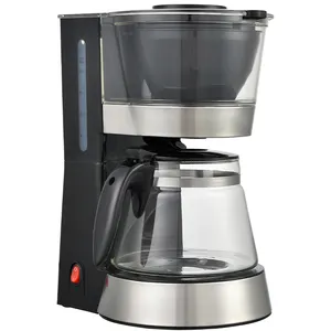 Ticari otel damla kahve makineleri yüksek hacimli 10 bardak damla kahve makinesi çıkarılabilir filtre sepeti