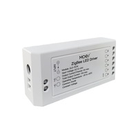 Contrôleur de bande LED intelligent Zigbee Tuya pour la maison intelligente avec application, minuterie et commande vocale, matériau PC, pilote de bande LED intelligente RGBCW