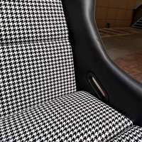 Siège baquet de voiture modifié MICO Racing en fibre de carbone avec surpiqûres en forme de losange Luxus Premium