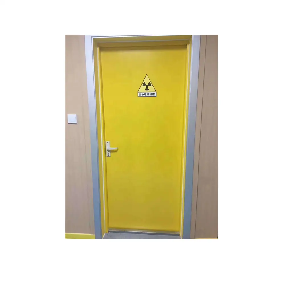باب مبطن بباب الرصاص لغرفة الأشعة السينية من الشركة المصنعة ، باب ملون منزلق للتدريبات الإشعاعية