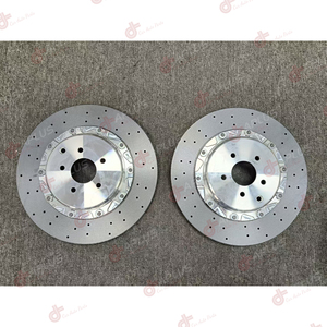 Front 390x34mm and Rear 380x30mm Carbon Ceramic Brake Rotor with Customized Central Bell for GTR R35 40206-KJ10A 43206-KJ10A - Product Image 1