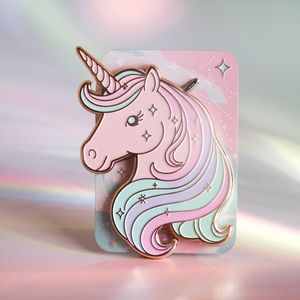 Venta al por mayor <span class=keywords><strong>de</strong></span> broches <span class=keywords><strong>de</strong></span> pelo <span class=keywords><strong>de</strong></span> unicornio <span class=keywords><strong>de</strong></span> esmalte duro suave personalizados alfileres <span class=keywords><strong>de</strong></span> cola <span class=keywords><strong>de</strong></span> unicornio - Product Image 1