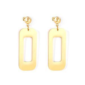 Boucles d'oreilles pendantes en acier inoxydable 316L, design bijoux, style africain exagéré, pour femmes - Product Image 6