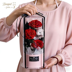 Coffret Cadeau Ours en Roses pour la Fête des Mères 2026 – Fleurs Éternelles Préservées Faites à la Main – Fournisseur d'Usine – Cadeau Idéal pour Maman - Product Image 6