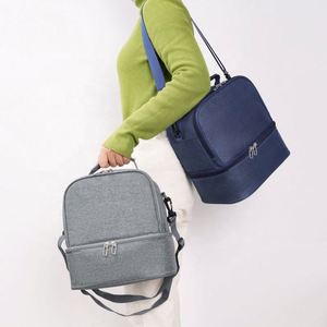 Custom Insulated <b>Lunch</b> Bag for Adults, Dual Compartment, Leakproof <b>Lunch</b> <b>Box</b> Tote for Work & School - Product Image 4