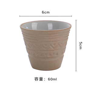 Tasses à thé personnalisées 60cc Conception 3D de café en céramique <span class=keywords><strong>Tasse</strong></span> saoudienne Ensemble de tasses à café arabes en argile - Product Image 6