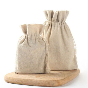 Natural Linen Jewelry Gift <b>Bags</b> Custom Logo Dust Sack <b>Makeup</b> Packaging Pouches 7x9cm and 17x24cm Sizes Pack 50 Free Shipping - Product Image 4