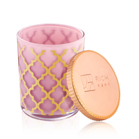 Fer de couvercle de pot de bougie en métal plaqué cuivre brillant avec joint d'étanchéité en silicone pour la fabrication de bougies