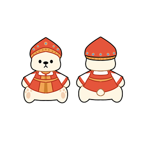 Colección de Osos de Peluche Personalizados Multiculturales y Distintivos, Hechos a Mano con Algodón PP, Tamaños Personalizados, Bolsa OPP, Egipcios, Alemanes - Product Image 3