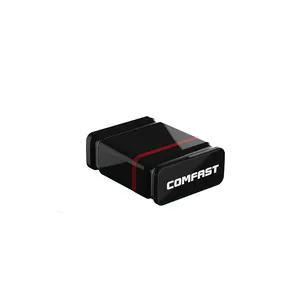 Comfast CF-WU810N Adaptor Wifi Usb 2.4G, Dongle Adaptor Nirkabel USB Mini Usb 80b802.11b/G/N 150Mbps Kartu Jaringan