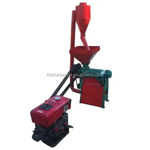 SHARPOWER wholesaler latest design multifunctional brown small commercial rice milling machine in uganda india