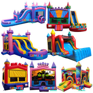 Castillo Inflable Comercial para Fiestas, Tobogán Acuático Inflable Combinado, Brincolín de Grado Adulto, Casa de Brinco con Alquiler de Soplador - Product Image 1