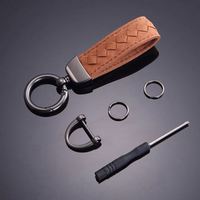 Porte-clés de luxe pour voiture, en cuir suédé de haute qualité, porte-clés, boucle, pendentif en alcantara, charmes, meilleur cadeau de Noël pour couple
