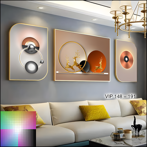 Vendita diretta della fabbrica tre vice letto camera da letto cristallo porcellana pittura soggiorno divano sfondo parete arte decorazione per la casa pittura - Product Image 4