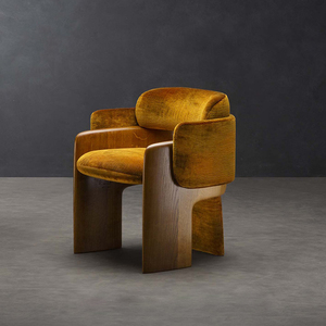 Sedia Moderna Semplice di Lusso in Legno Massello per <span class=keywords><strong>Soggiorno</strong></span>, Camera da Letto e Hotel, con Rivestimento in Flanella - Product Image 3