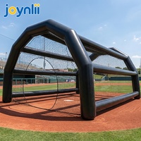 Cage de baseball gonflable personnalisée, tunnel d'entraînement robuste en PVC pour l'entraînement au baseball