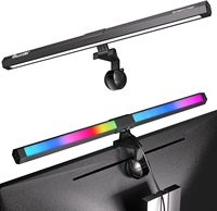 Lampe de travail LED pour lecture électronique avec gradation automatique et ambiance RGB, barre lumineuse pour écran d'ordinateur, protection des yeux, lampe d'écran d'ordinateur RGB