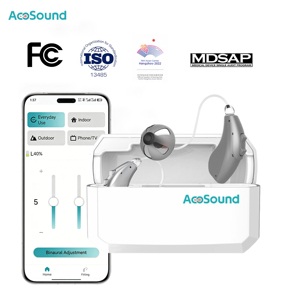 1 paire d'aides auditives rechargeables, appareil amplificateur sonore Bluetooth pour malentendants, liste de prix <span class=keywords><strong>des</strong></span> aides auditives, vente libre, musique, téléphone - Product Image 1