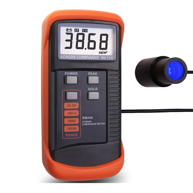 Screen Luminance Meter Tester SM208 Brightness Photometry 0.01-39990cd/m2 Digital Display