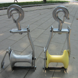 Ngầm tuyến tính cầu ròng rọc thép ống Cáp Con lăn Cáp đặt công cụ manhole con lăn - Product Image 5