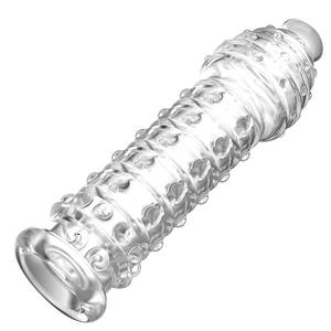 <span class=keywords><strong>Hot</strong></span> Sell Penis Ärmel Kondom für Männer Stimulation Verzögerung Cock Ring Kristall Penis Ärmel für Männer - Product Image 5