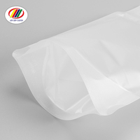 Doypack refermable avec impression de logo personnalisé très vendu emballage transparent de liquide de boisson en plastique sachets de boisson avec paille